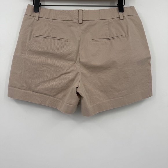 Ann Taylor Shorts Women 4 Beige Khaki Mid Rise Stretch Walking Casual Preppy - Picture 3 of 10